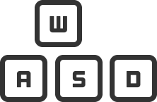 W, A, S, & D